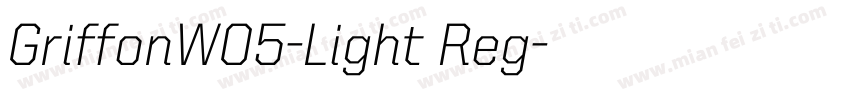 GriffonW05-Light Reg字体转换